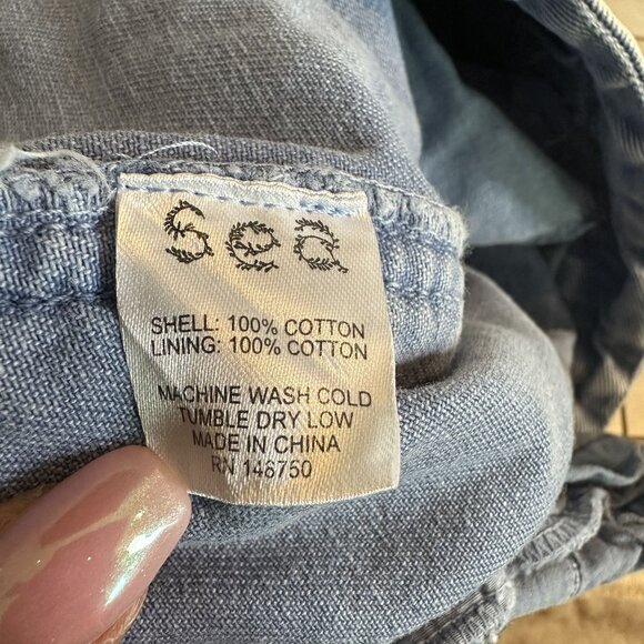 Sea New York Idun Ruffled Denim Acid Wash High Rise Shorts Women's 4 - Picture 7 of 9